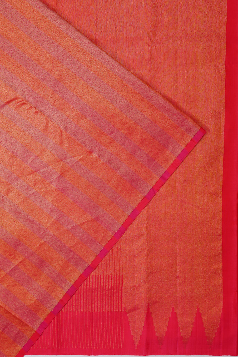 Taranga Kanchi Silk Plain Pink Saree