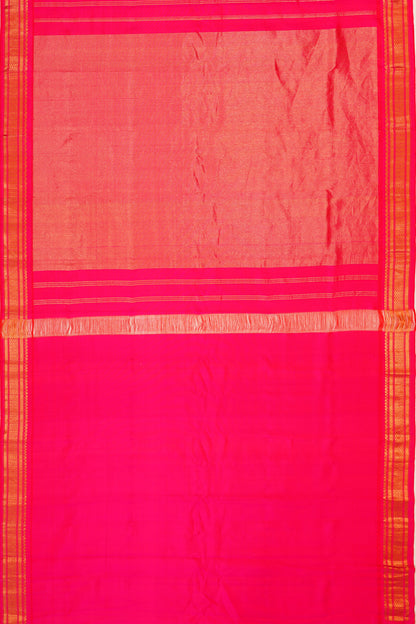 Kanchipuram Silk Checks Black Saree