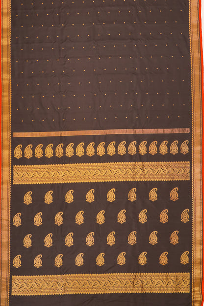 Kanchipuram Silk Butta Black Saree