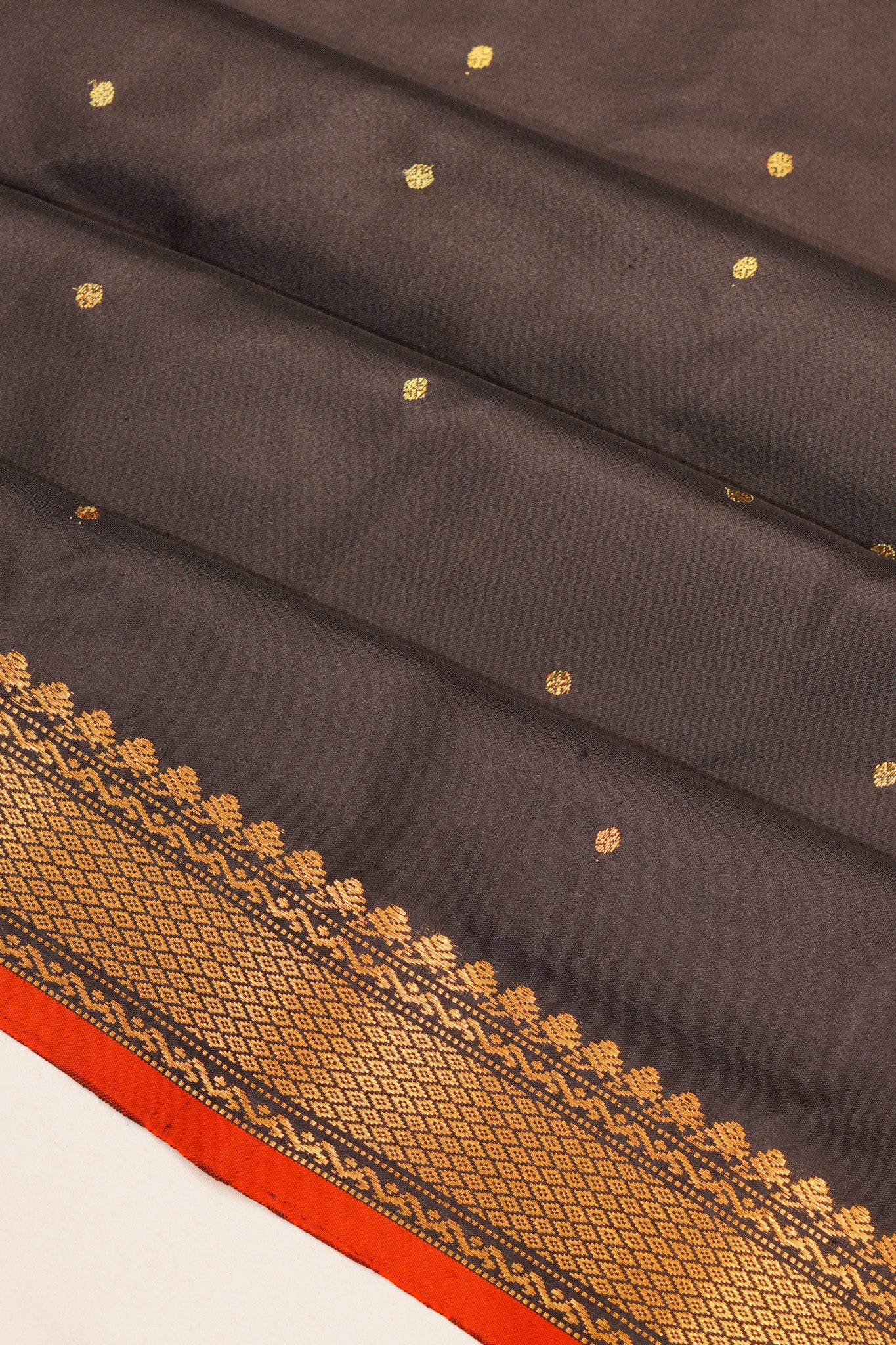 Kanchipuram Silk Butta Black Saree