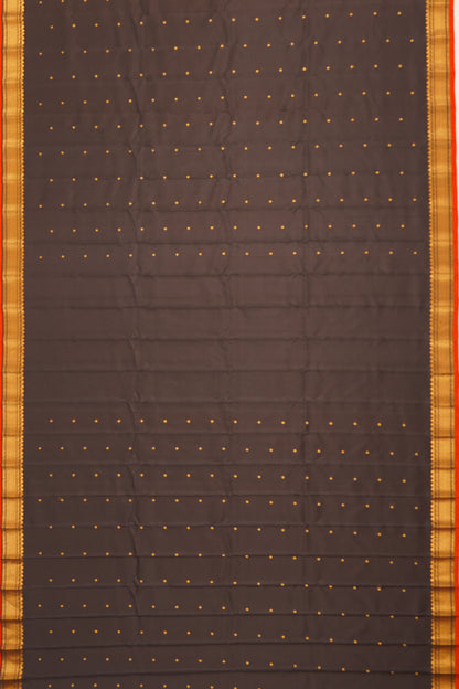 Kanchipuram Silk Butta Black Saree
