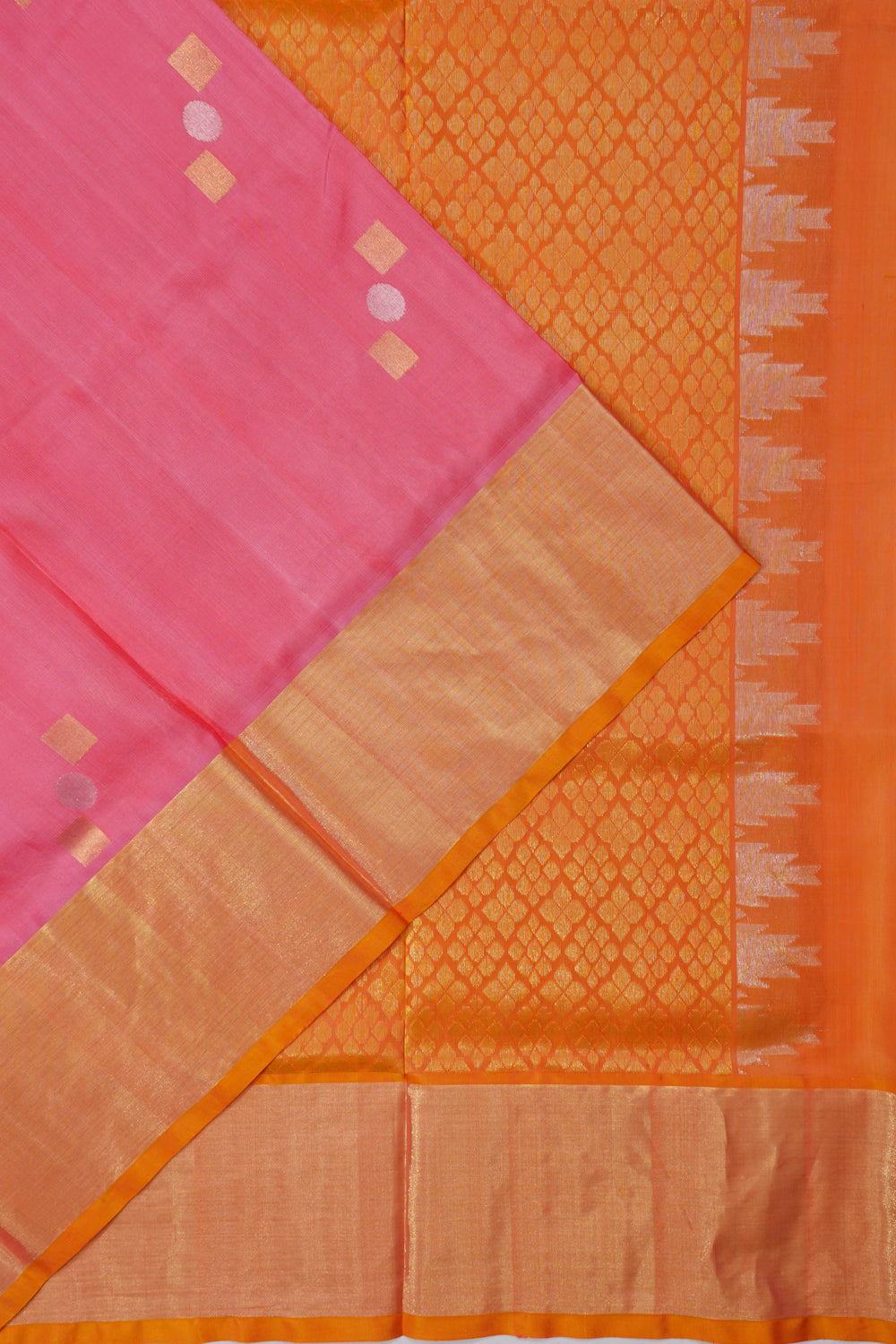 Soft Silk Butta Pink Saree