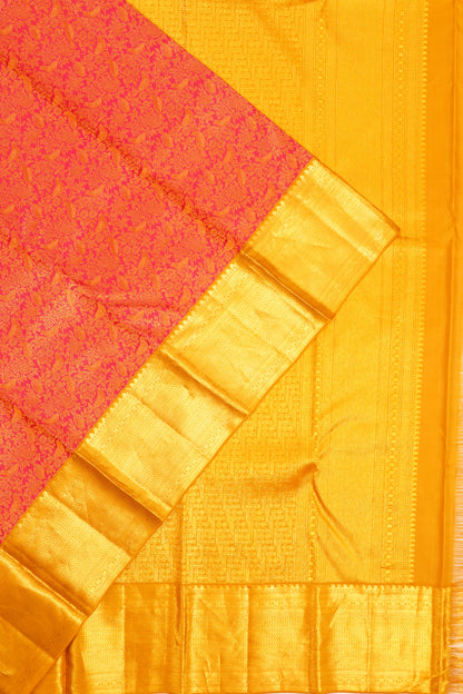 Taranga Kanchi Silk Brocade Pink Saree