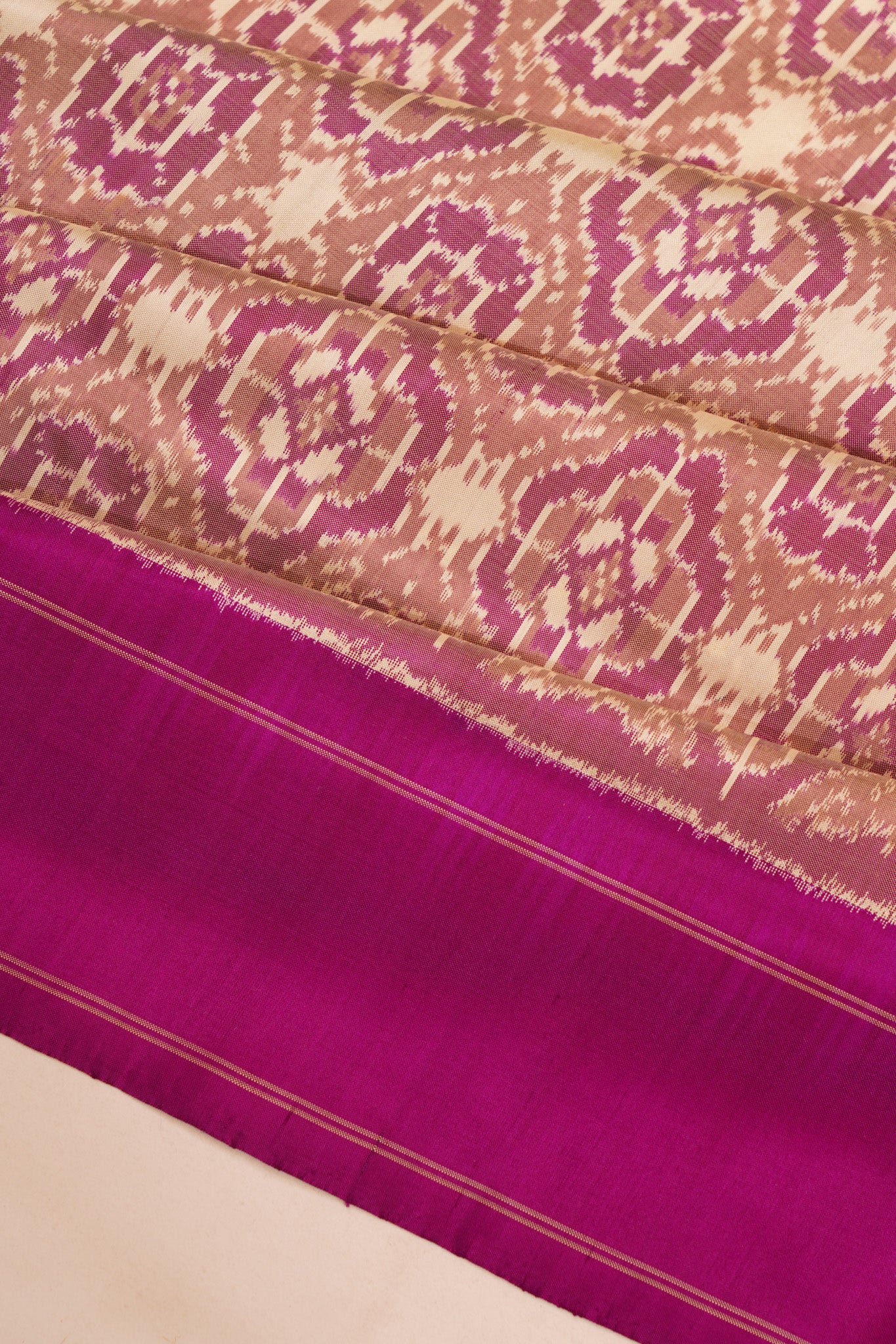 Pochampally Silk Ikat Snuff Saree
