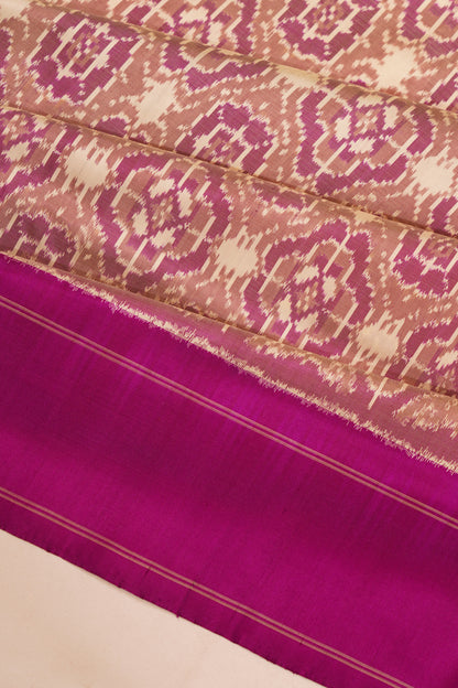 Pochampally Silk Ikat Snuff Saree