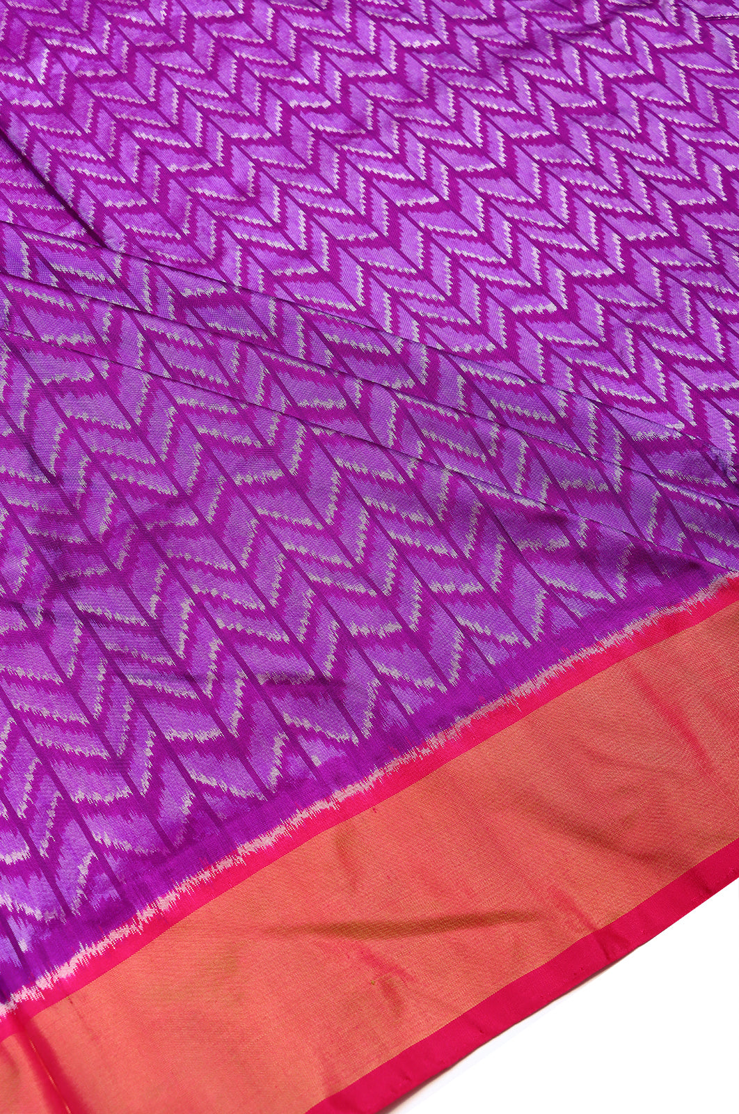 Pochampally Silk Ikat Purple Saree