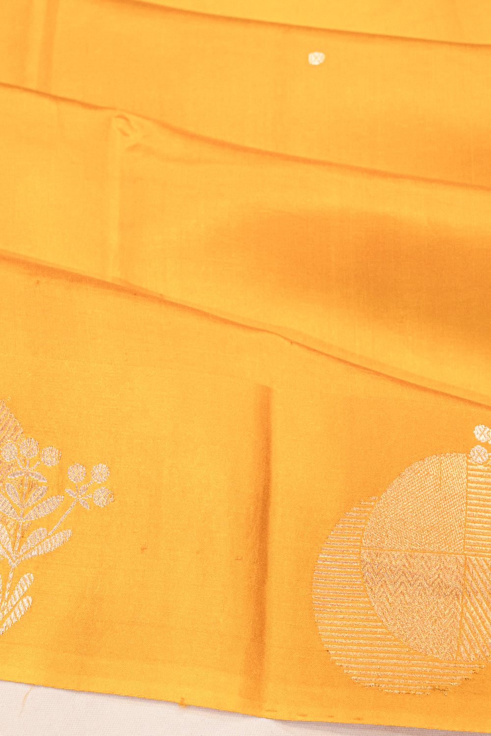 Banarasi Katan Silk Butta Yellow Saree