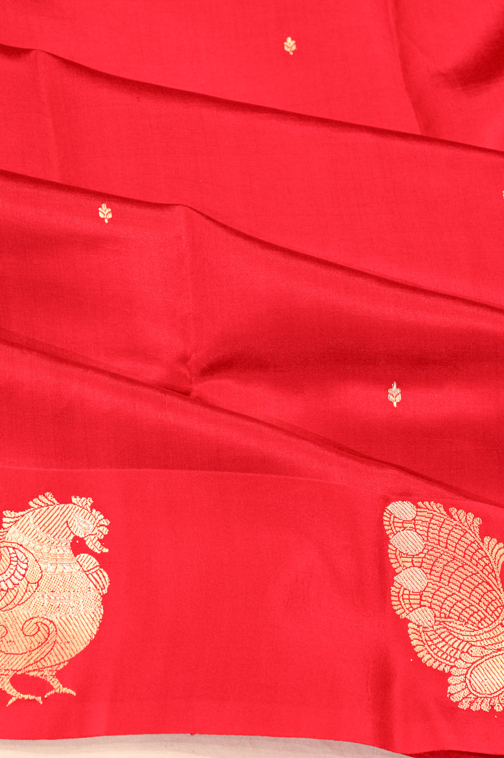 Banarasi Katan Silk Butta Red Saree