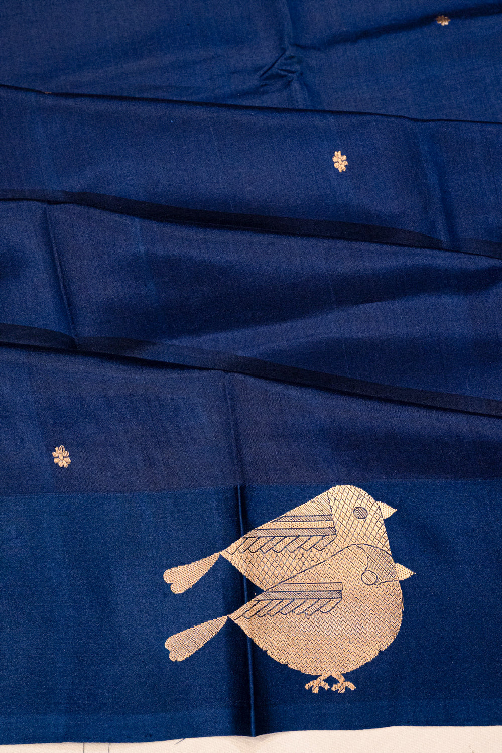Banarasi Katan Silk Butta Royal Blue Saree