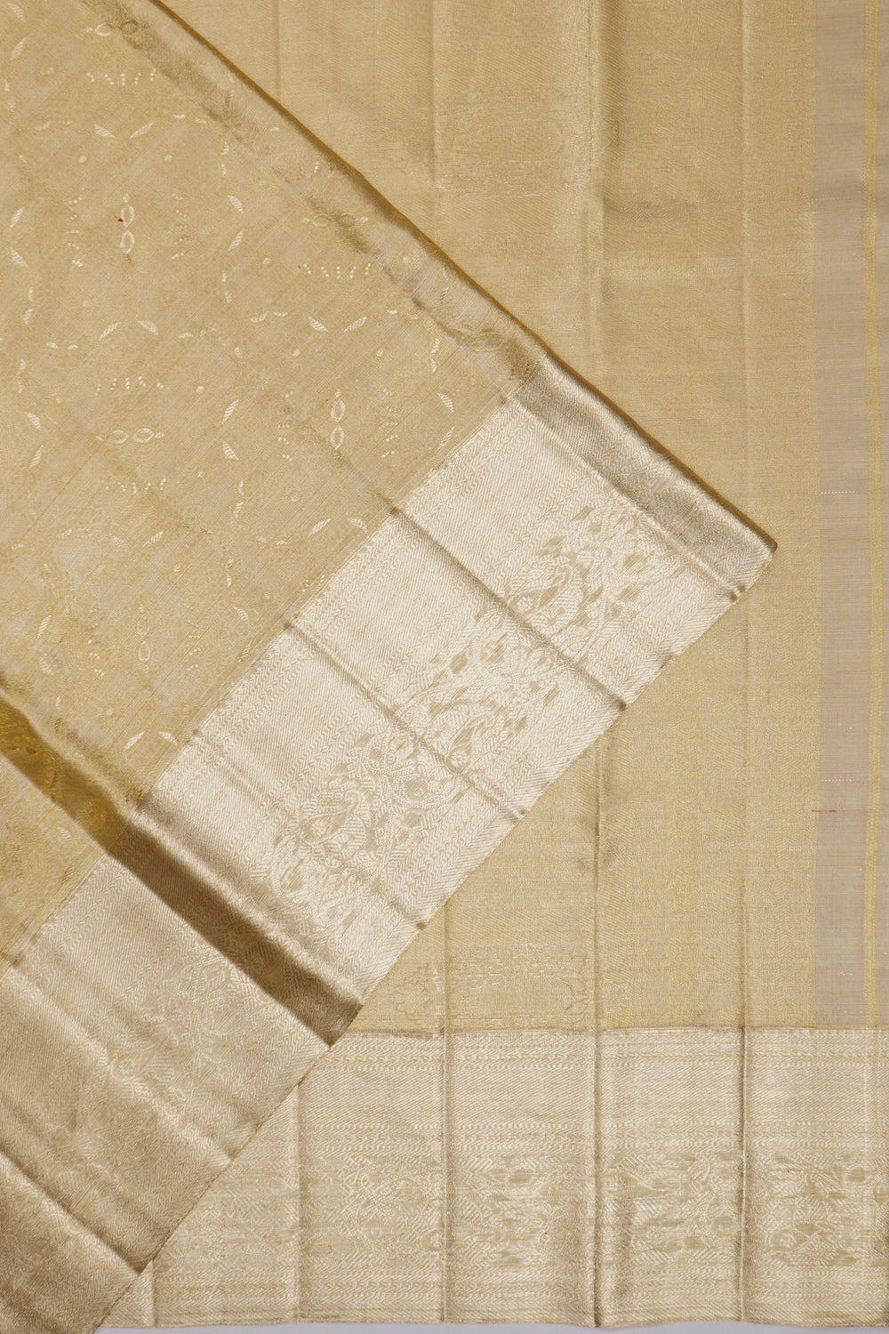 Kanchipuram Silk Tissue Gold Saree