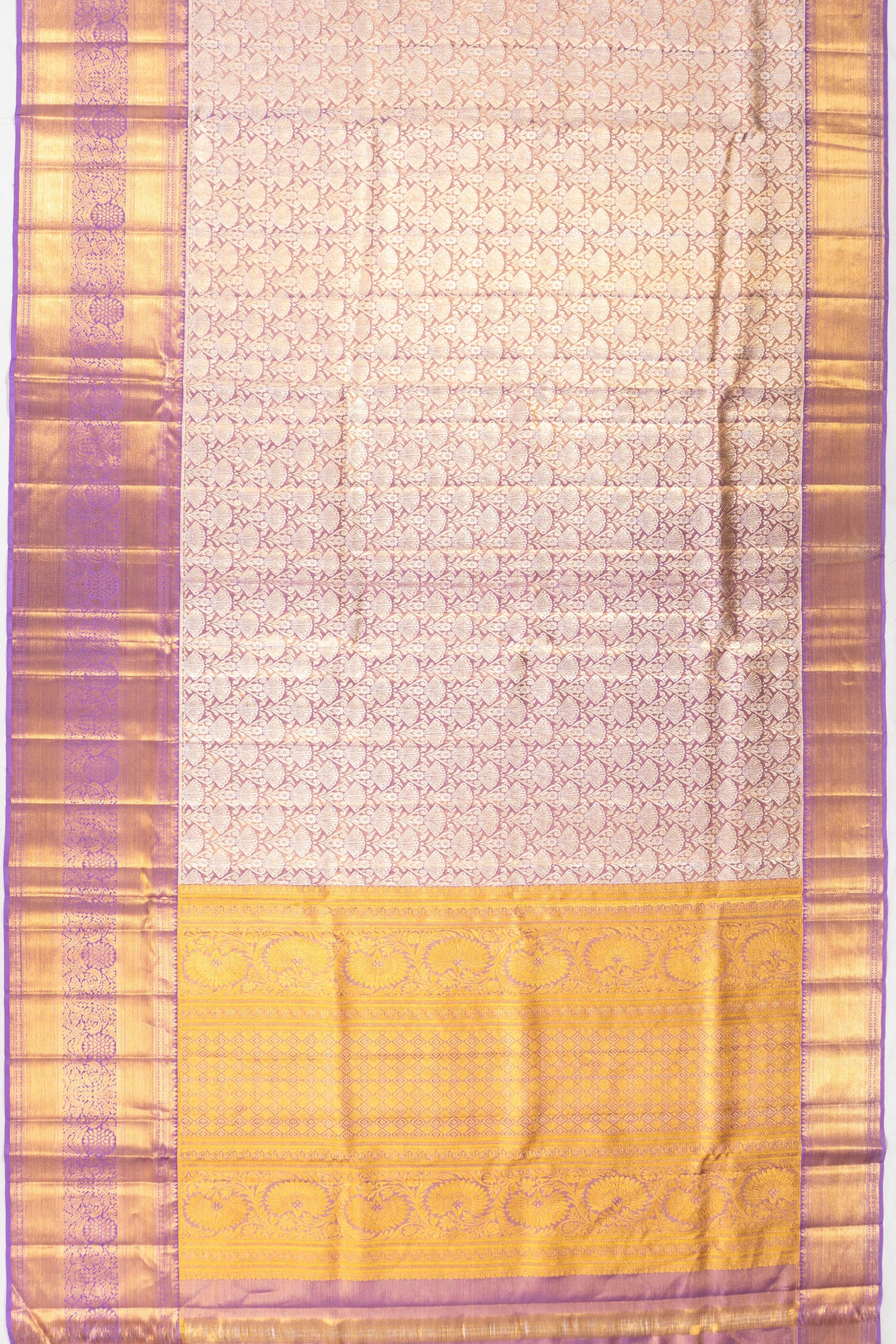 Taranga Kanchi Silk Tissue Brocade Lavender Saree