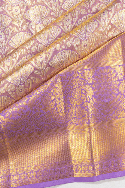 Taranga Kanchi Silk Tissue Brocade Lavender Saree