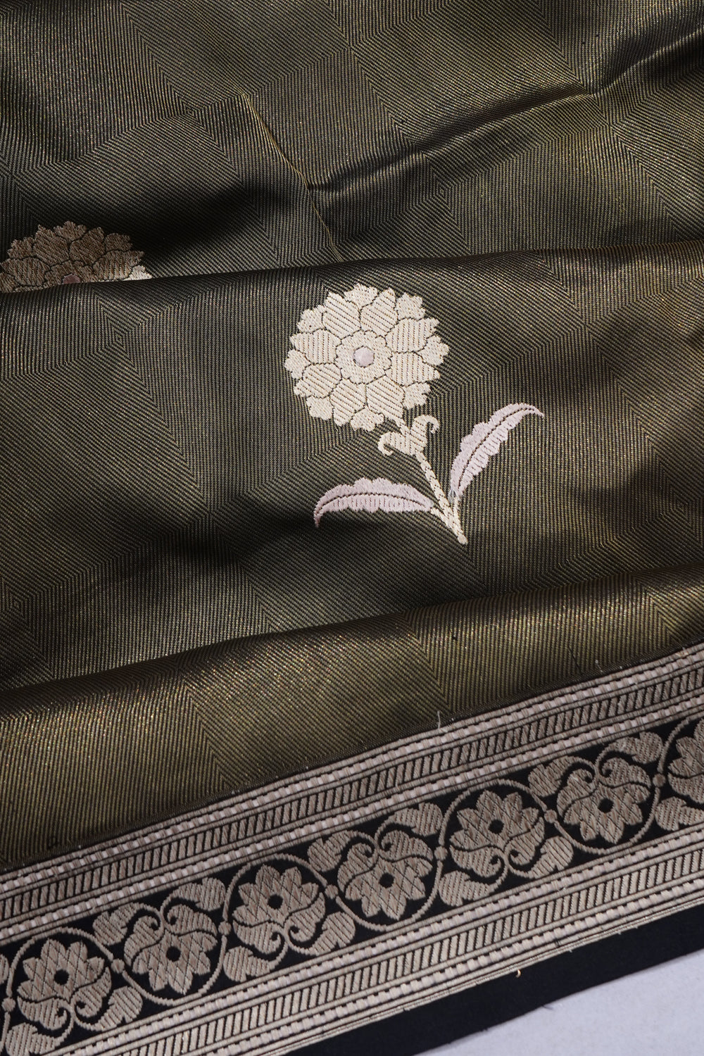 Banarasi Silk Lines Black Saree