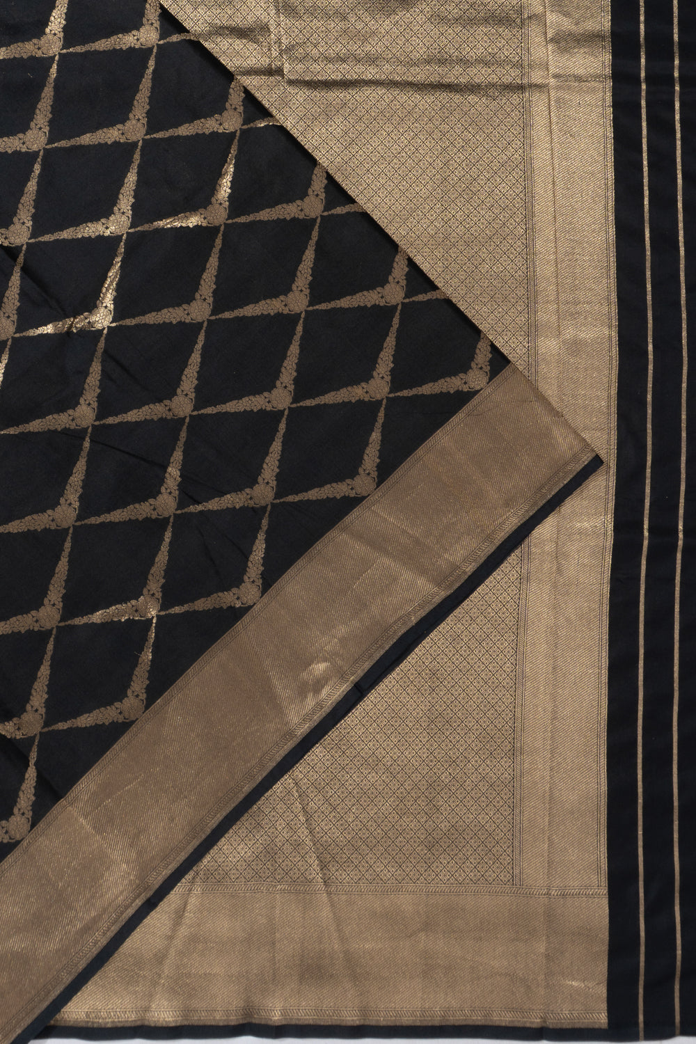 Banarasi Katan Silk Brocade Black Saree