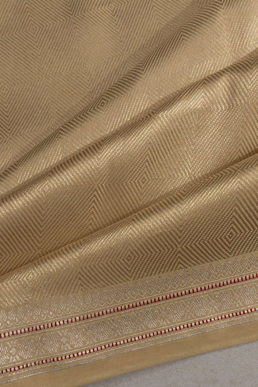Banarasi Satin Brocade Gold Saree