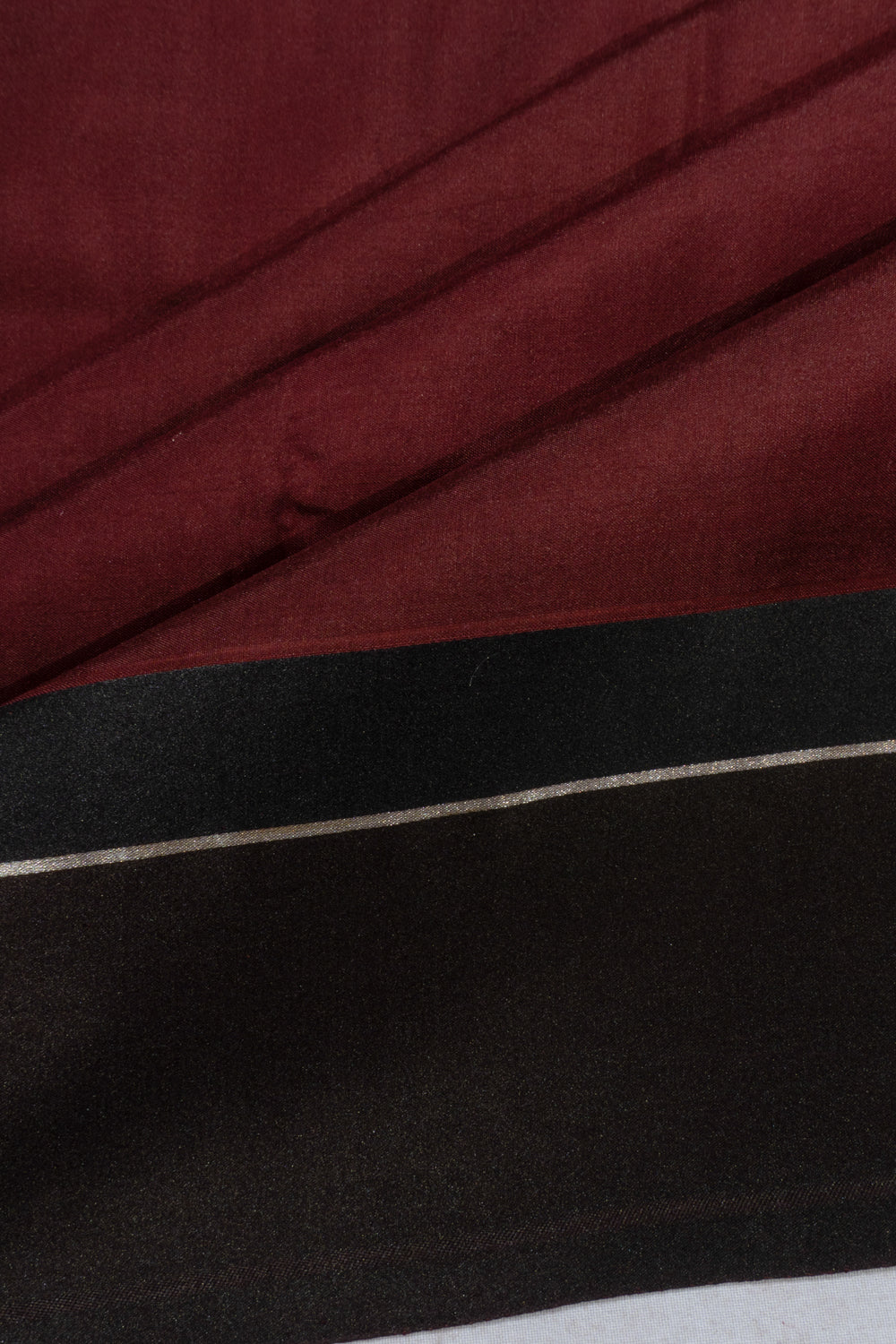 Banarasi Satin Butta Brown Saree