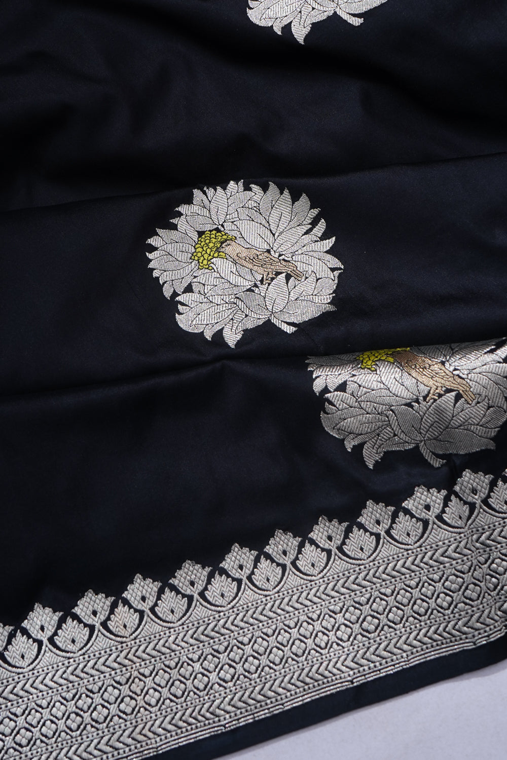 Banarasi Silk Butta Black Saree