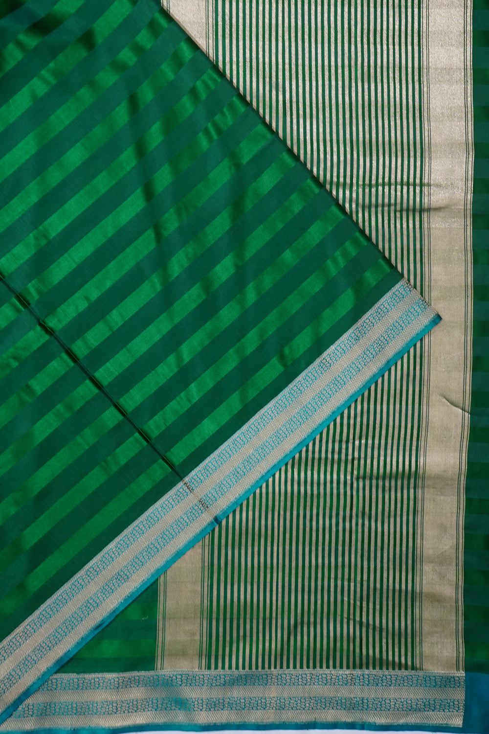 Banarasi Satin Silk Green Saree
