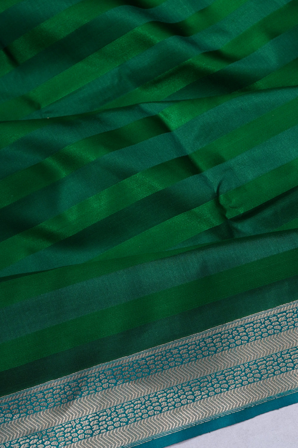 Banarasi Satin Silk Green Saree