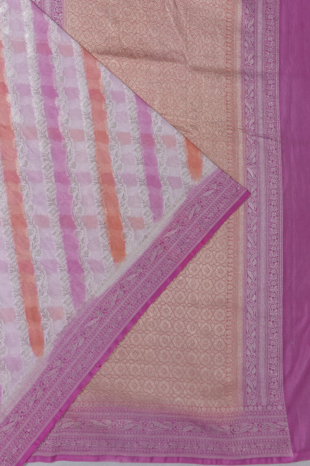 Banarasi Georgette Jaal Baby Pink Saree