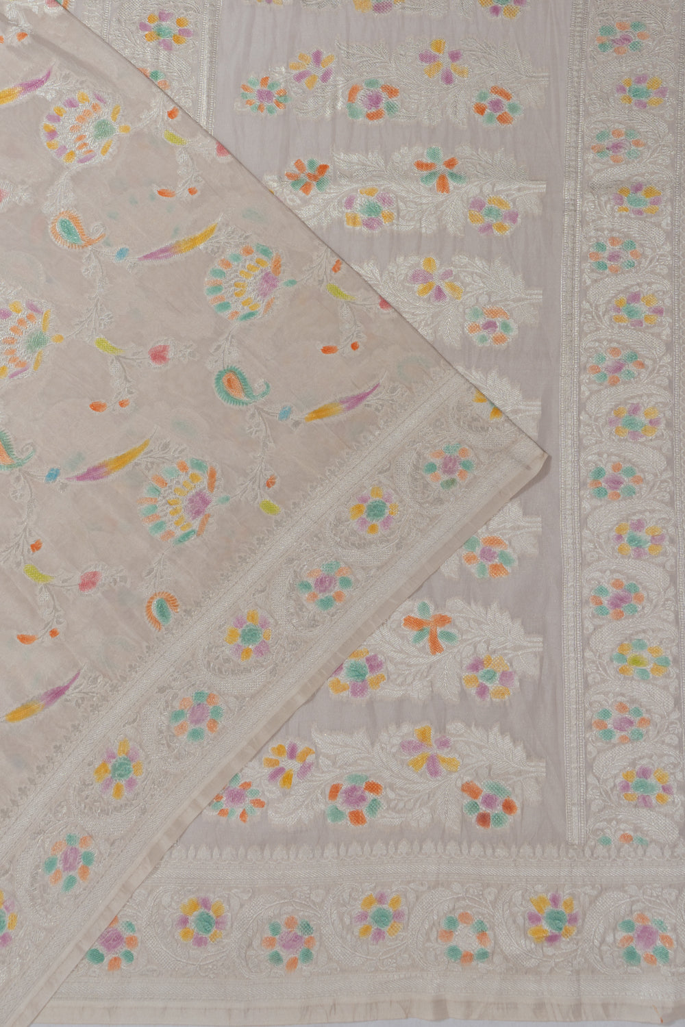 Banarasi Georgette Jaal Snuff Saree