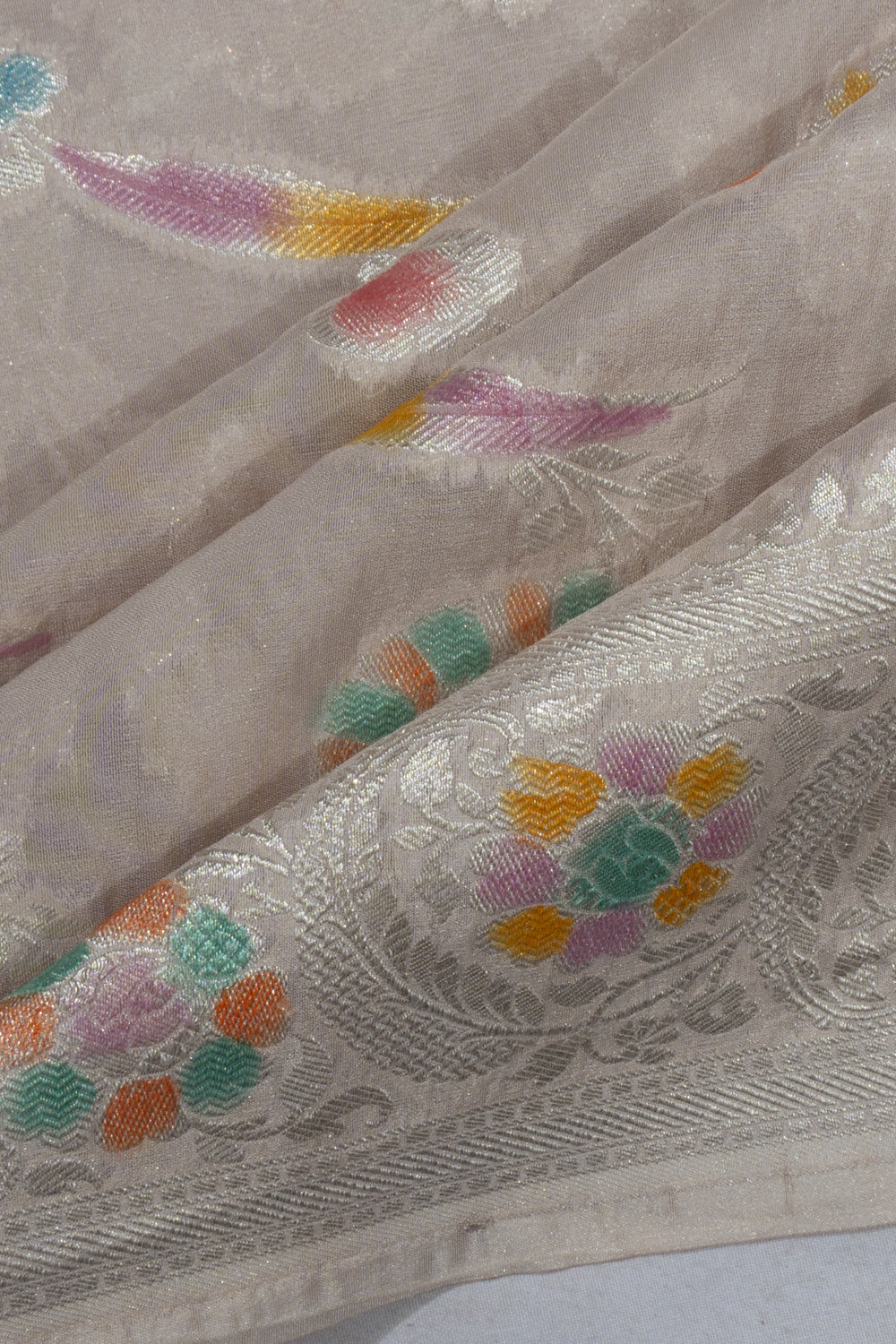 Banarasi Georgette Jaal Snuff Saree