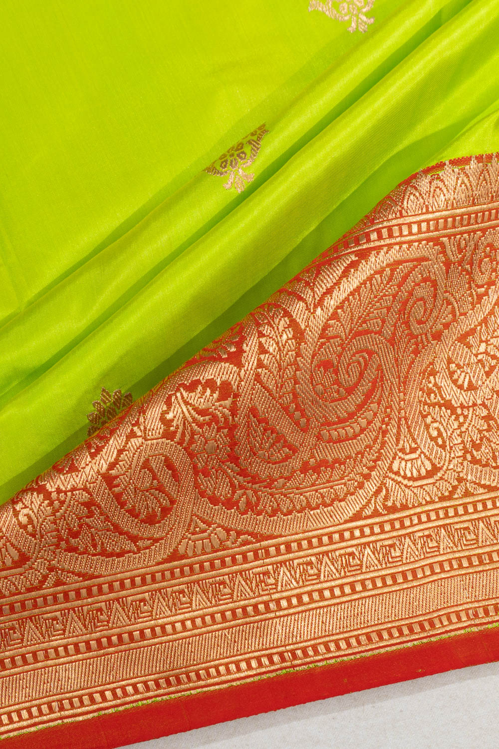 Banarasi Silk Butta Light Green Saree