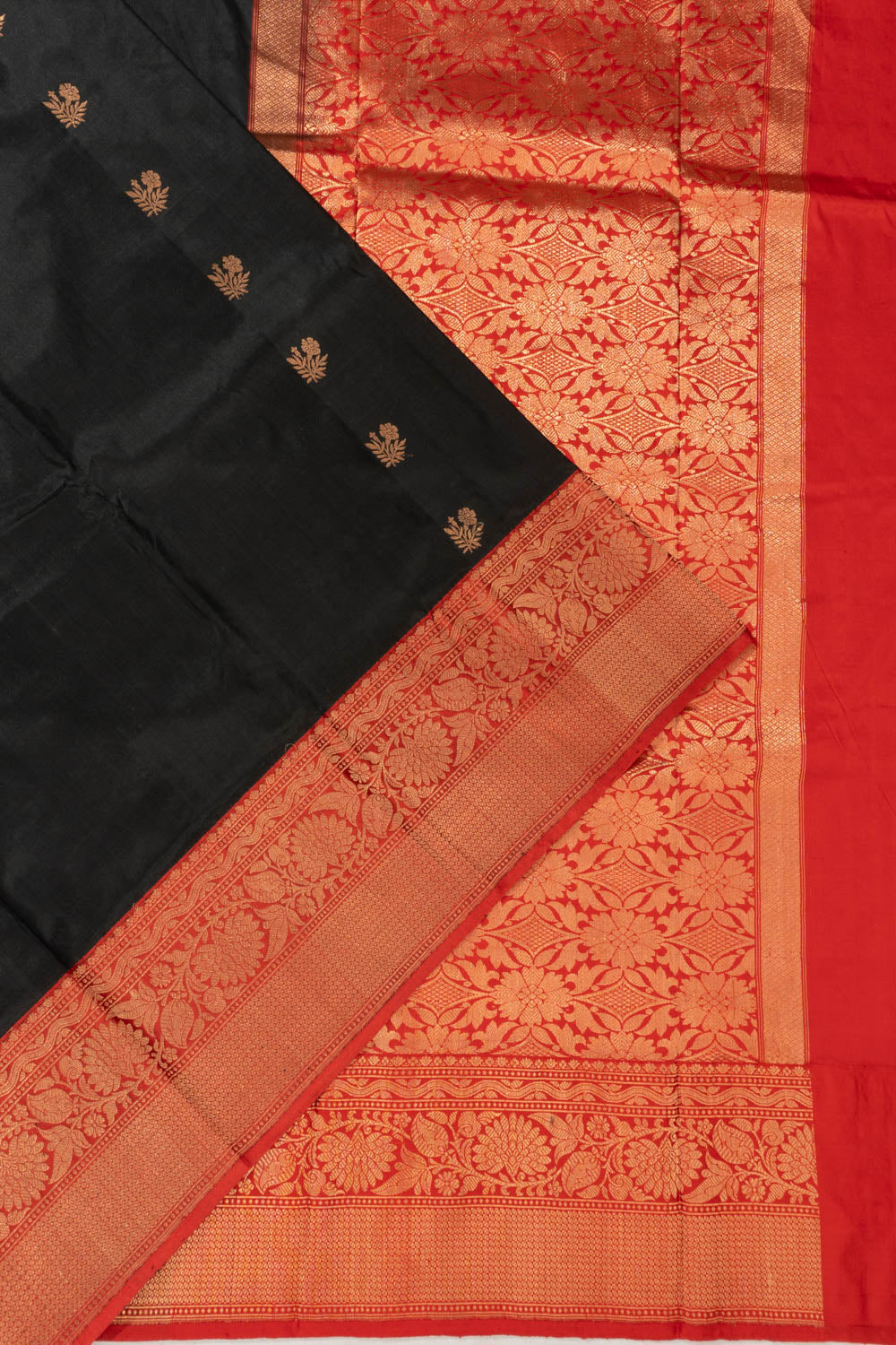 Banarasi Silk Butta Black Saree