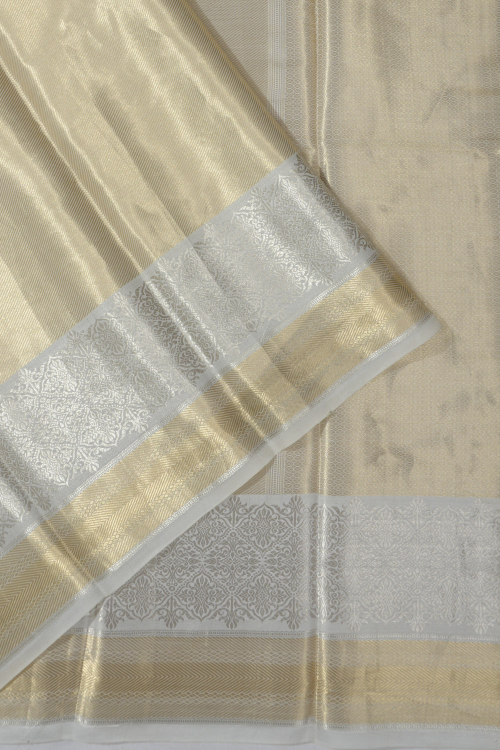 Banarasi Kora Organza Tissue Gold Saree