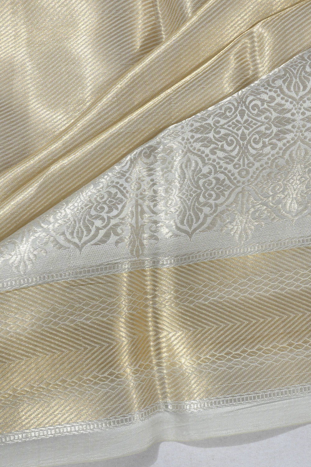 Banarasi Kora Organza Tissue Gold Saree