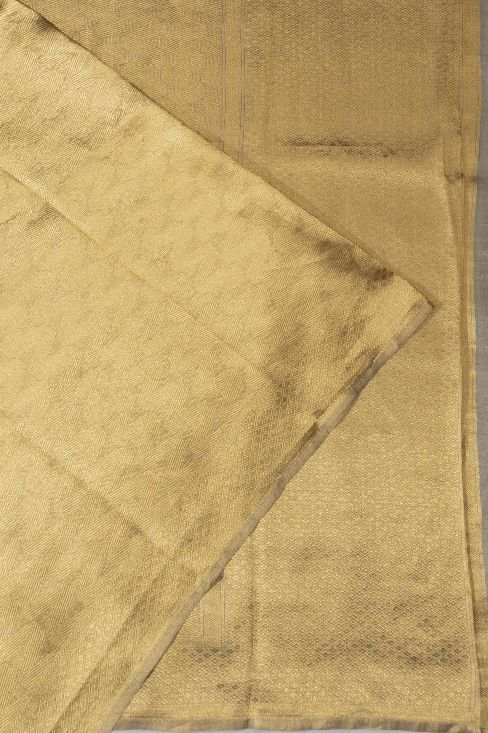 Banarasi Kora Organza Tissue Brocade Gold Saree