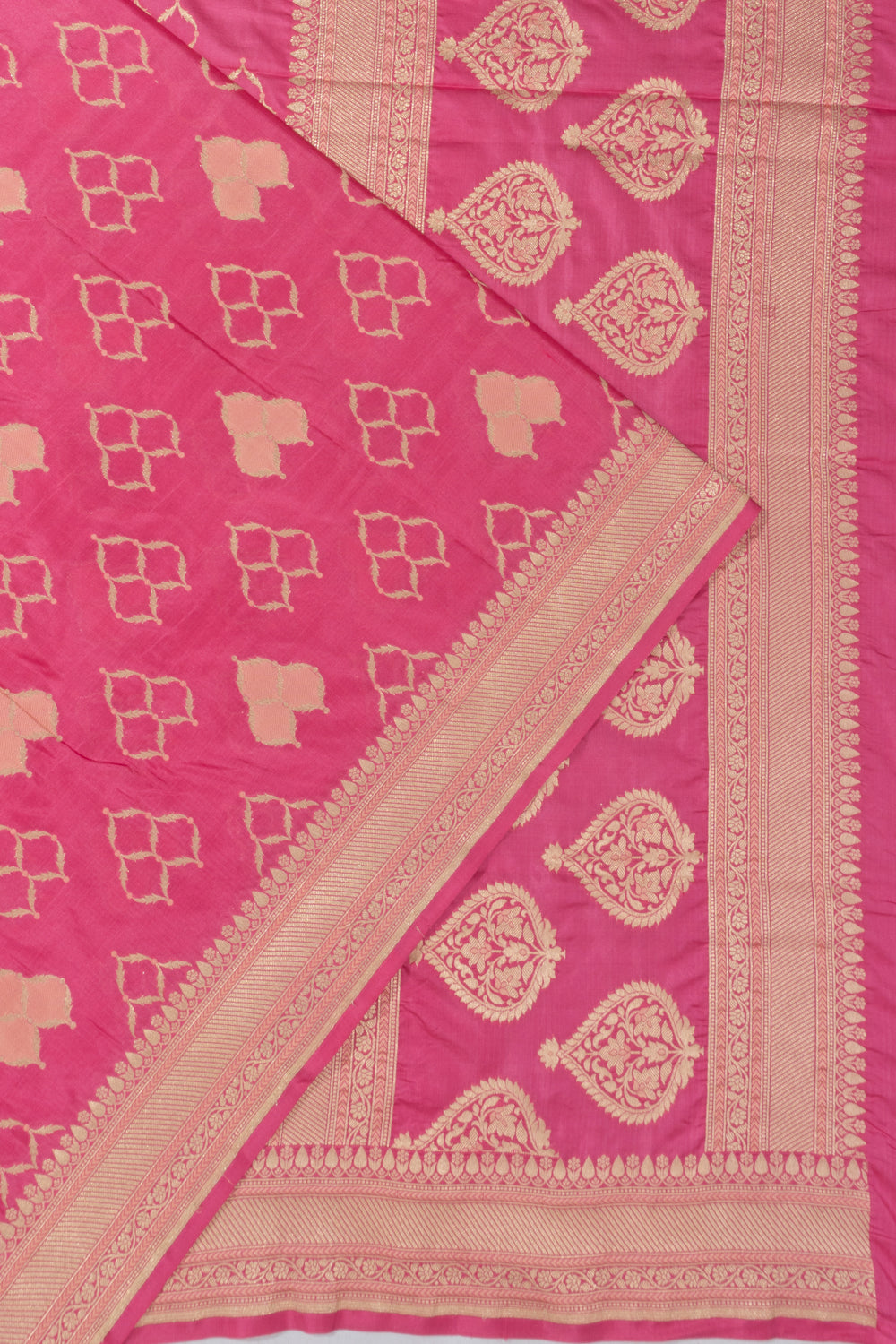 Banarasi Silk Brocade Pink Saree
