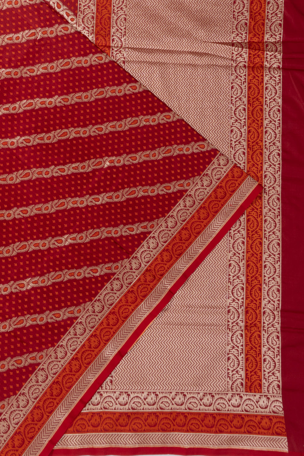Banarasi Silk Brocade Maroon Saree
