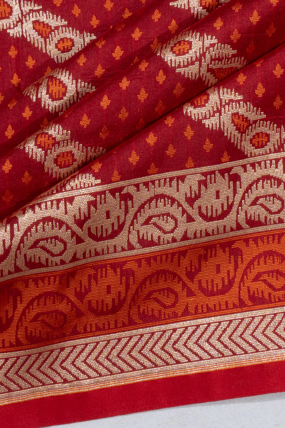 Banarasi Silk Brocade Maroon Saree