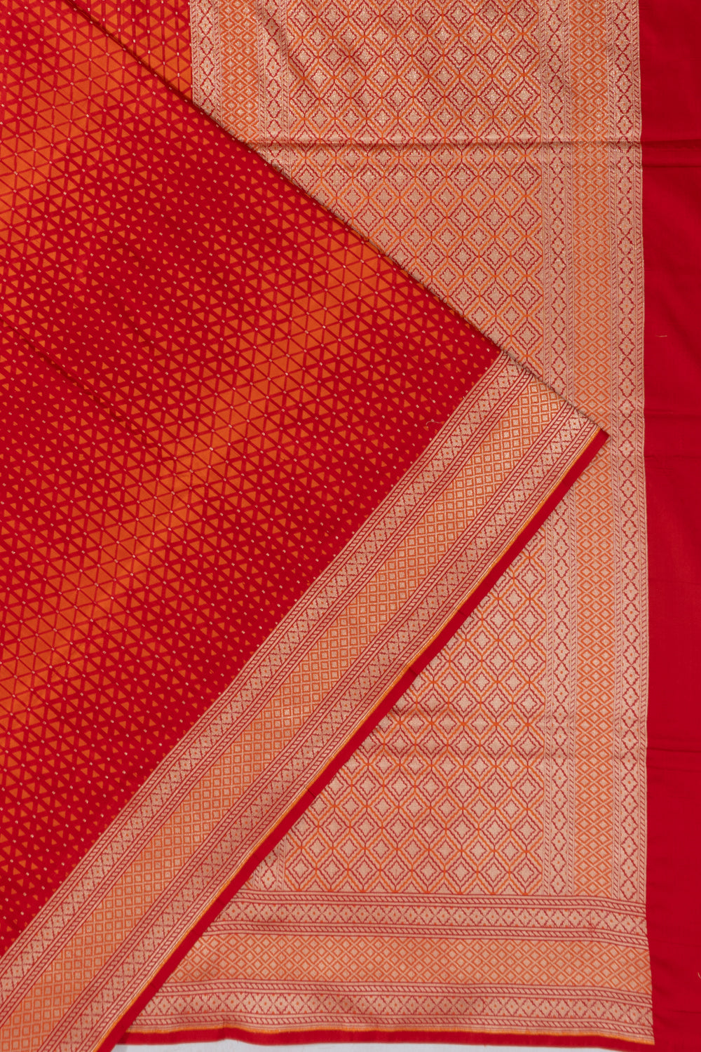 Banarasi Silk Brocade Red Saree
