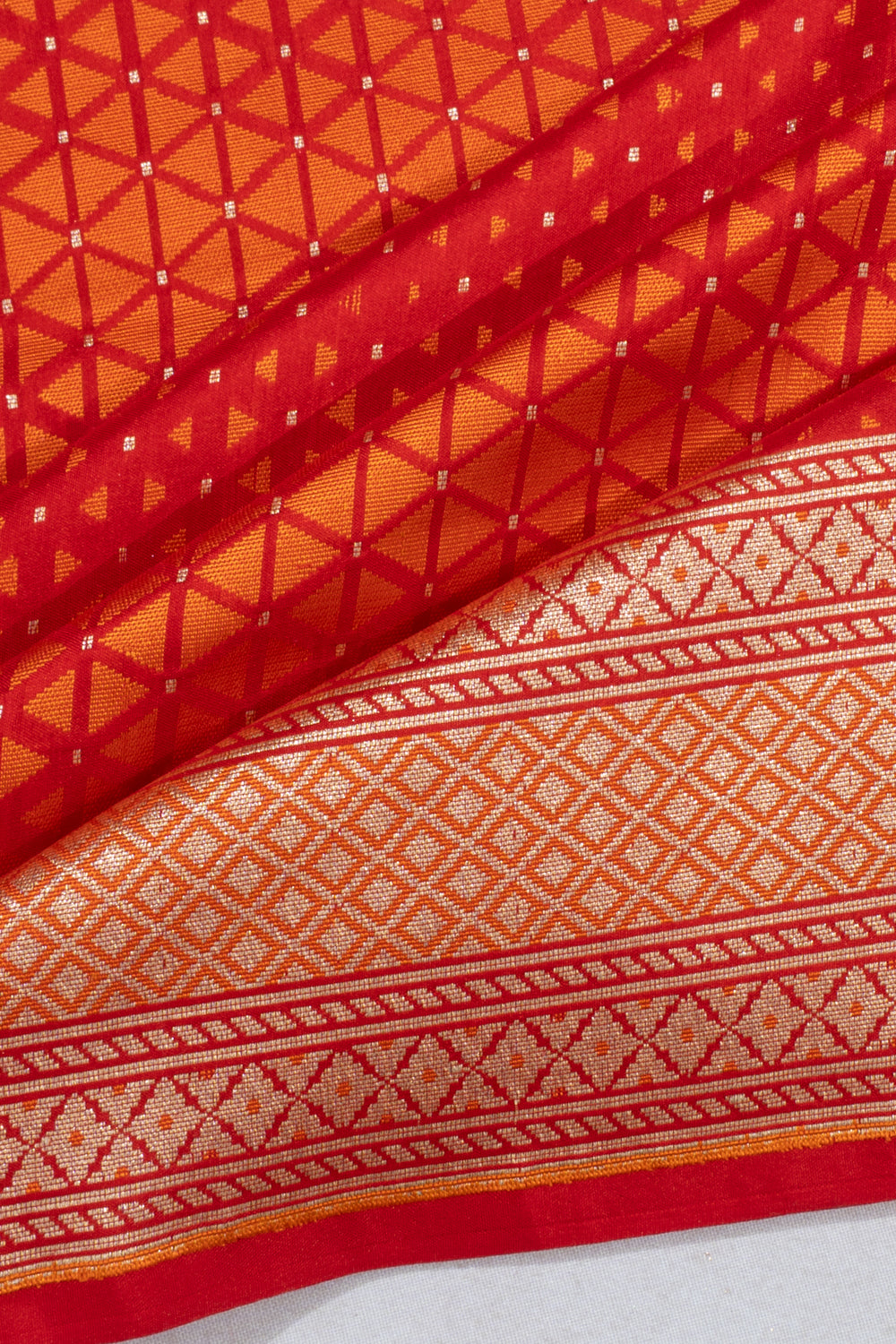 Banarasi Silk Brocade Red Saree