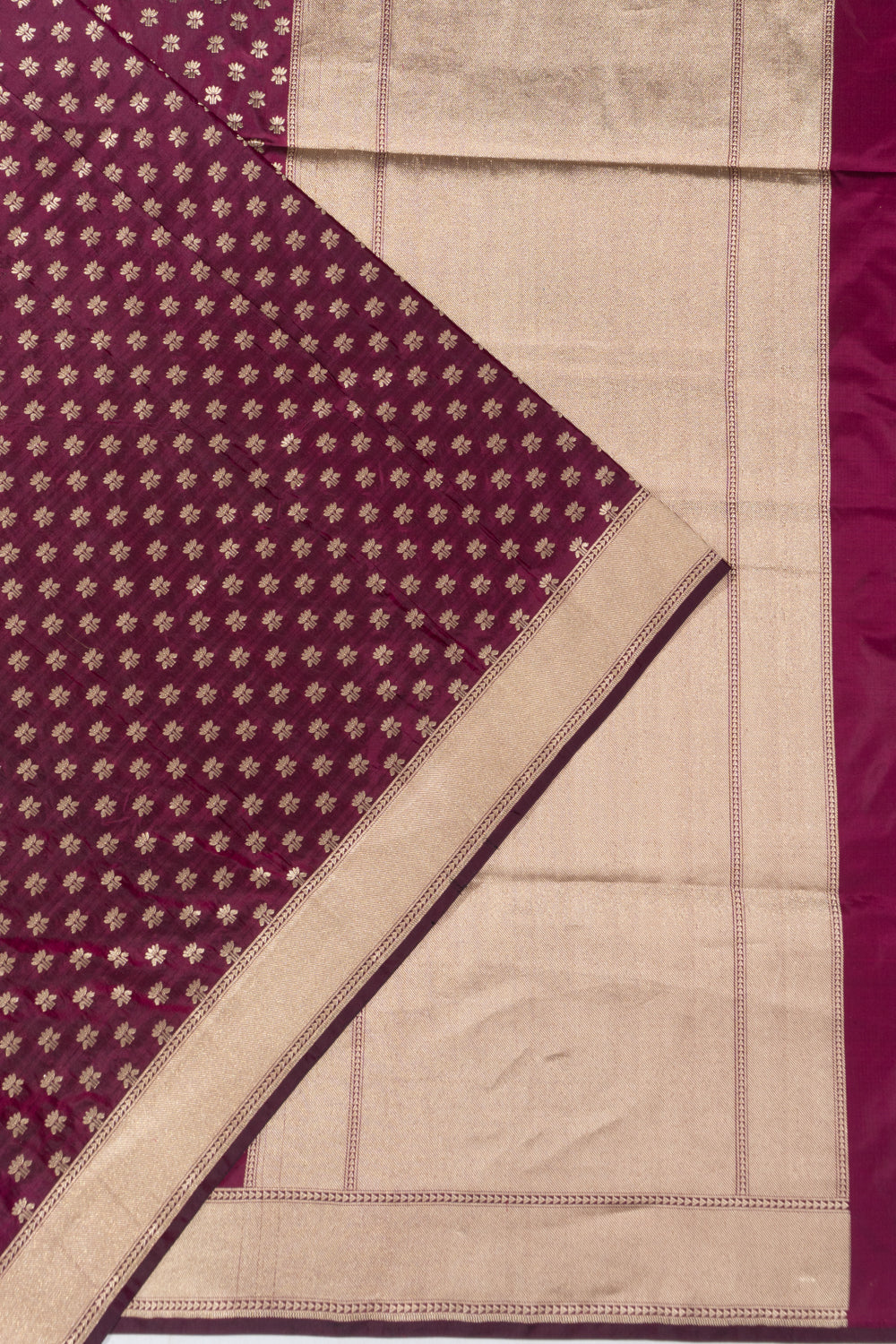 Banarasi Silk Brocade Purple Saree