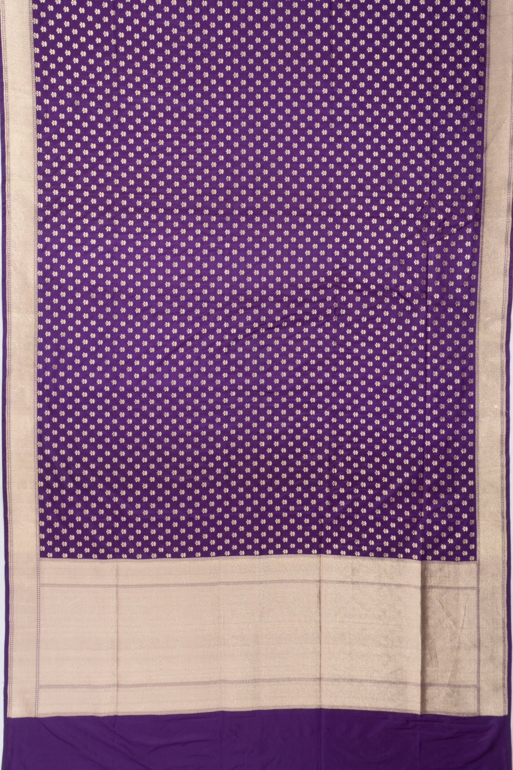 Banarasi Silk Brocade Purple Saree