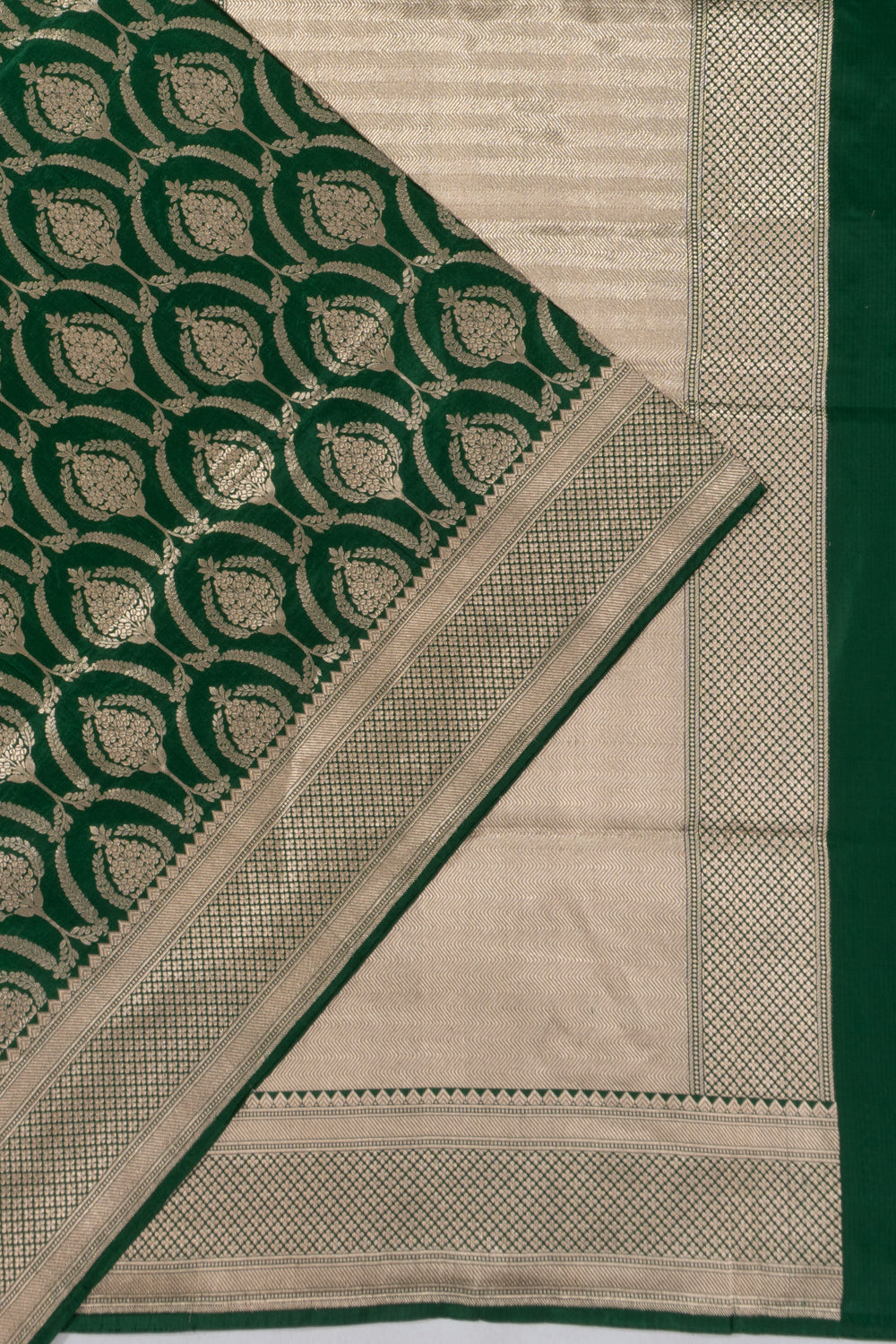 Banarasi Silk Brocade Green Saree