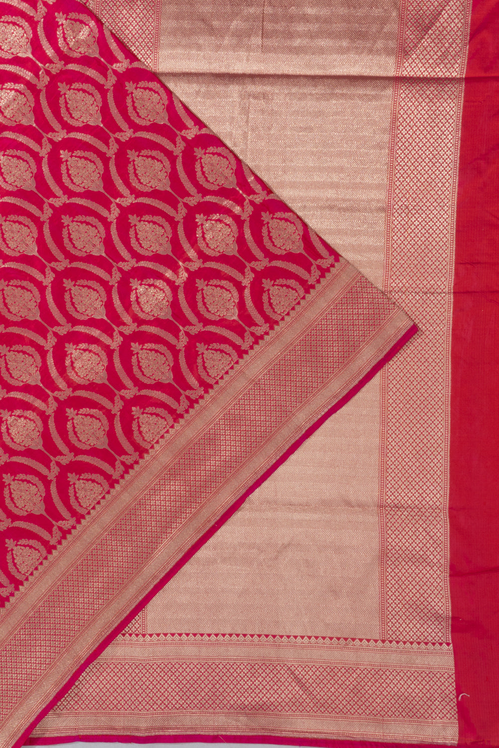 Banarasi Silk Brocade Pink Saree