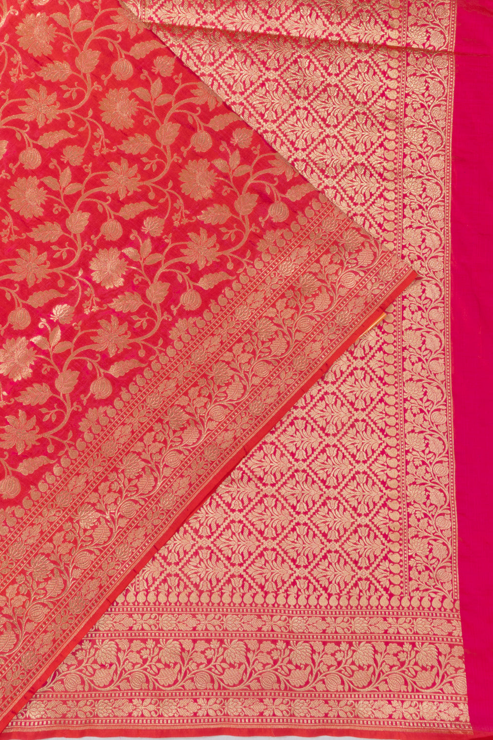 Banarasi Silk Jaal Pink Saree