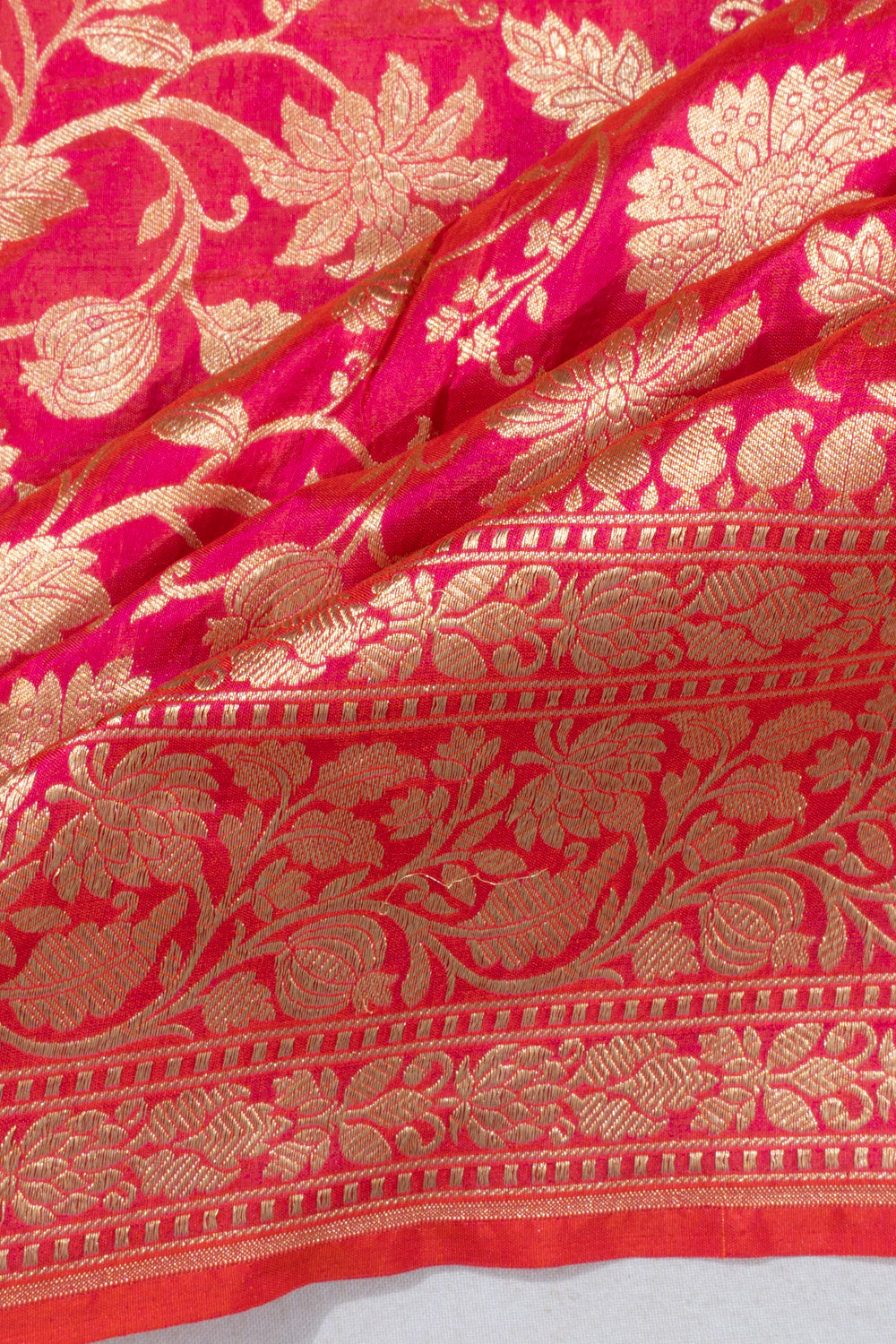 Banarasi Silk Jaal Pink Saree