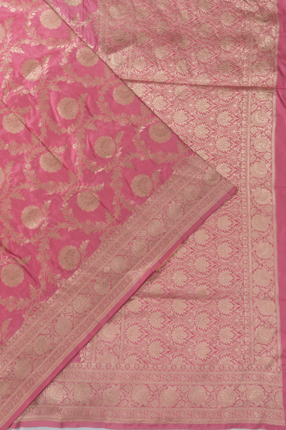 Banarasi Silk Jaal Pink Saree