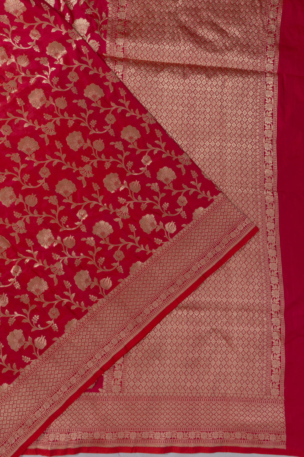 Banarasi Silk Jaal Pink Saree