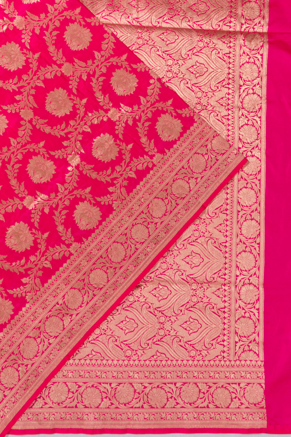 Banarasi Silk Brocade Pink Saree