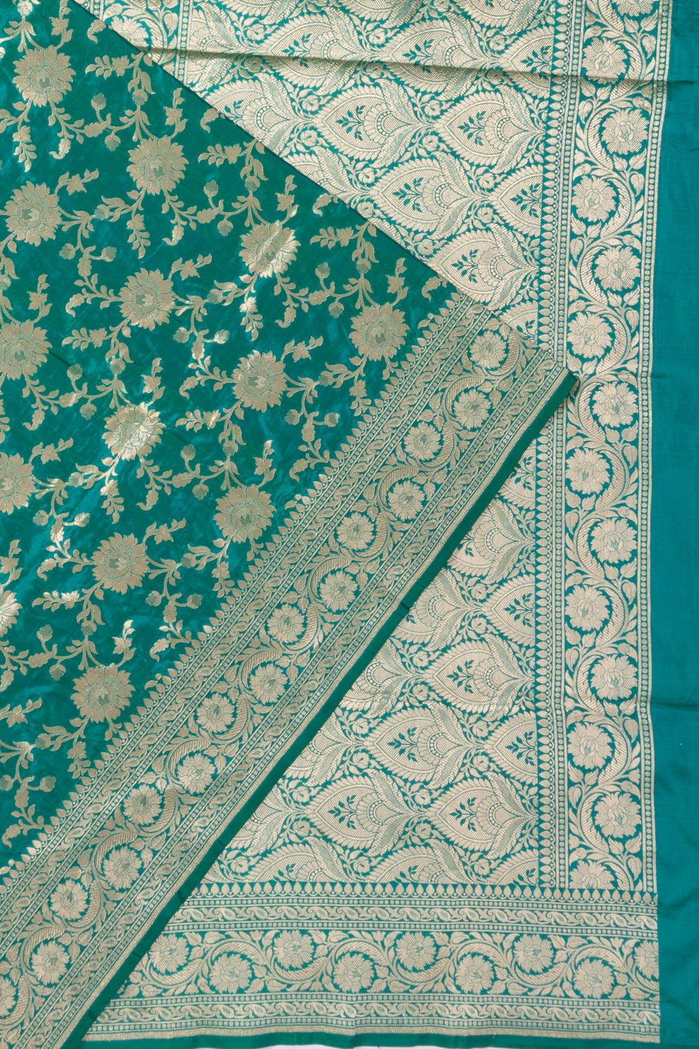 Banarasi Silk Brocade Sea Green Saree