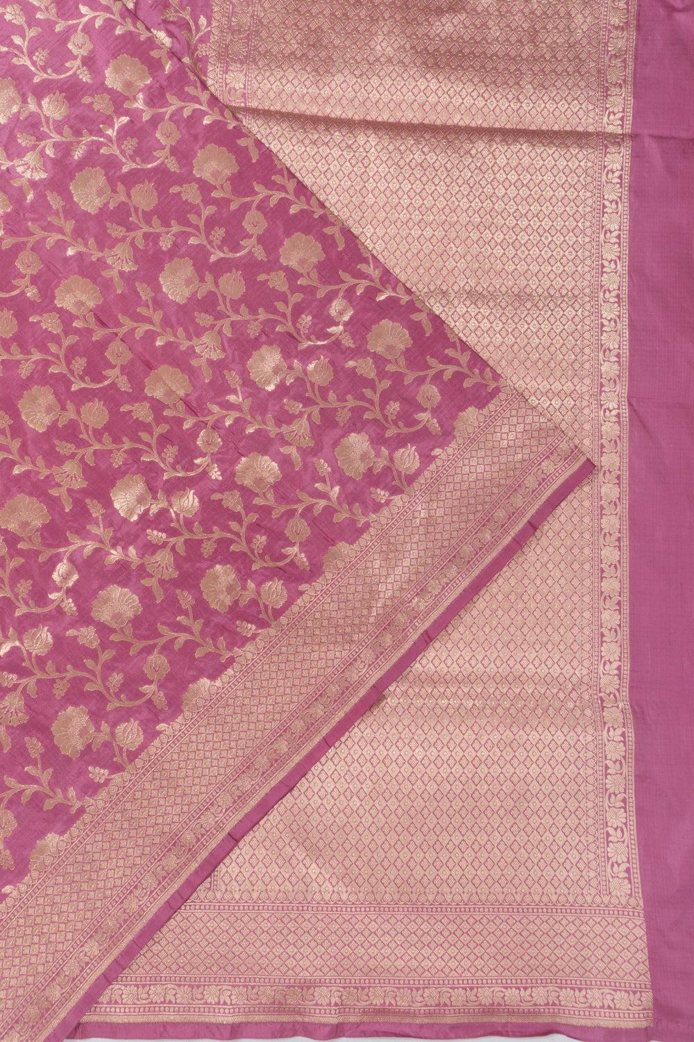 Banarasi Silk Brocade Lavender Saree