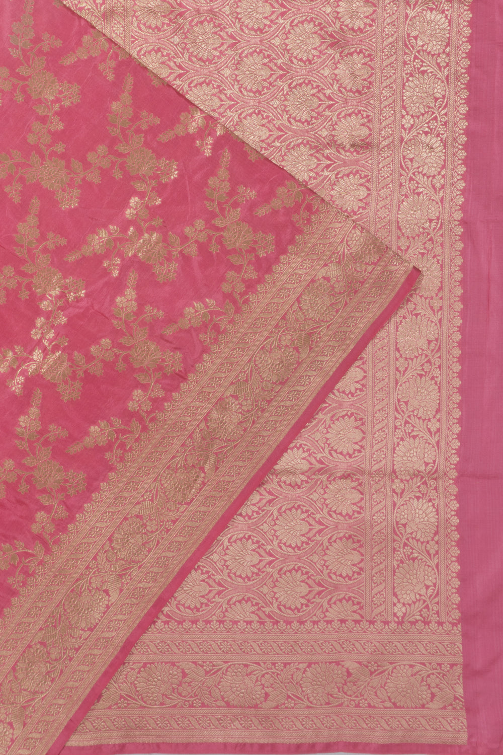 Banarasi Silk Jaal Pink Saree