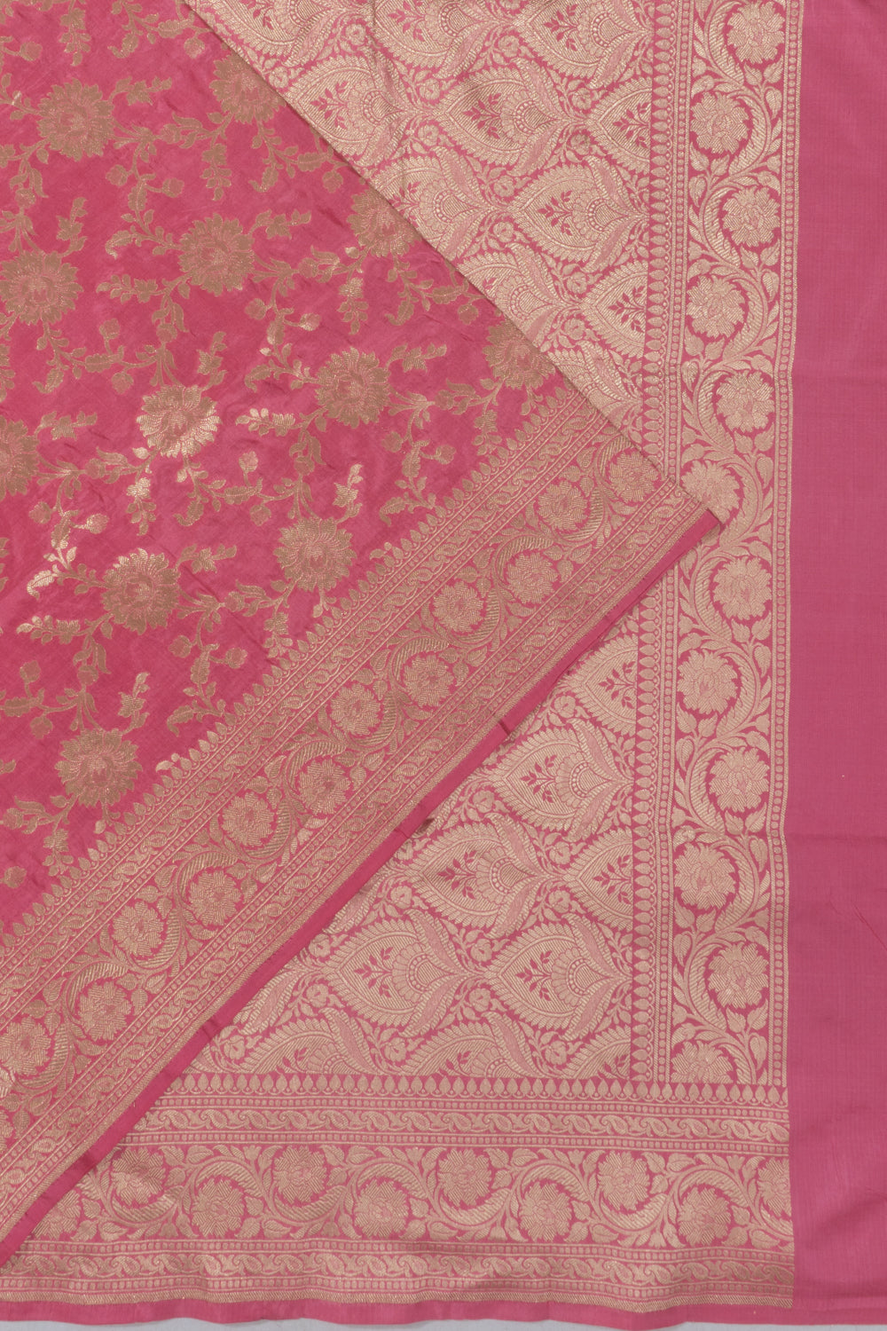 Banarasi Silk Jaal Pink Saree