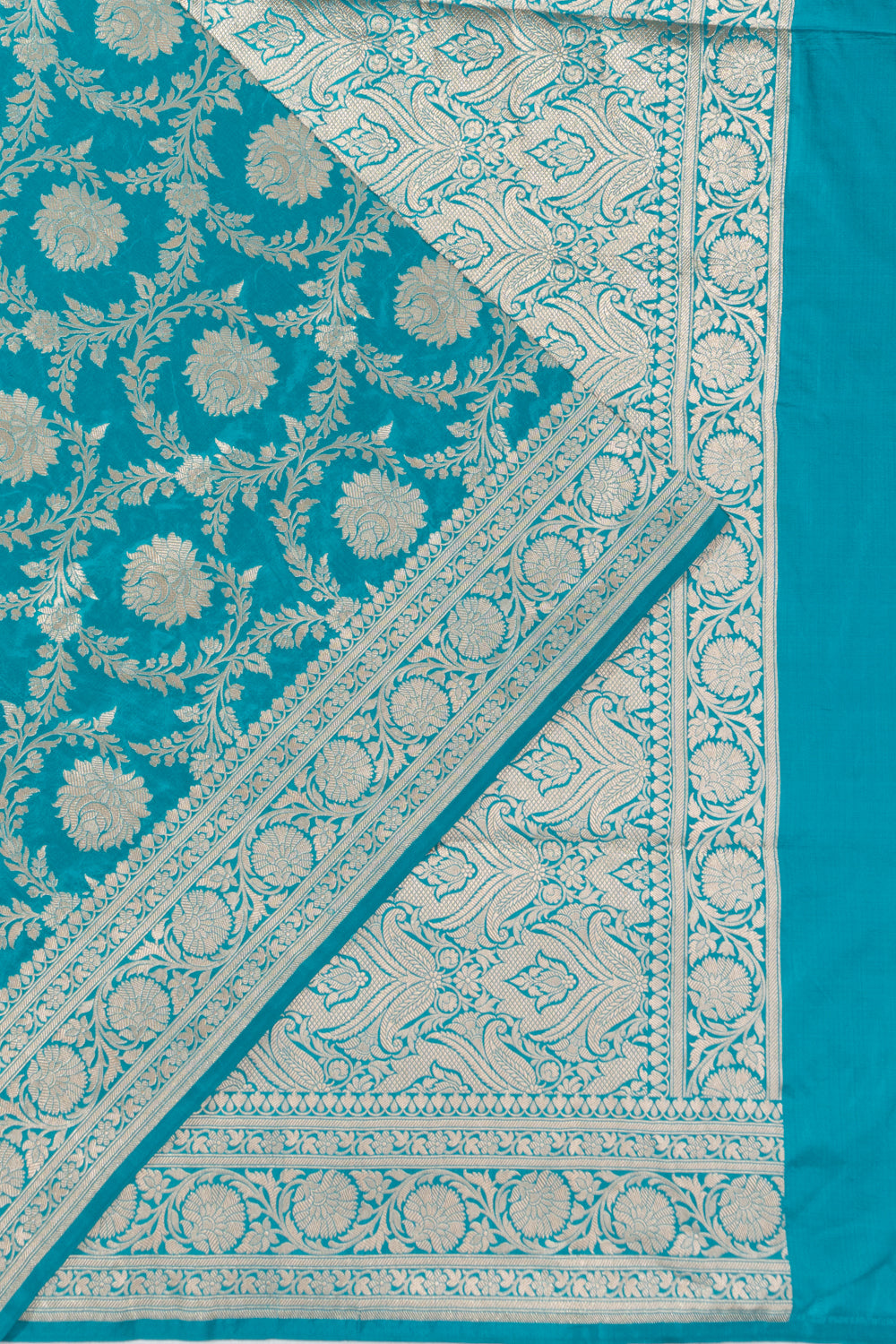 Banarasi Silk Jaal Sky Blue Saree